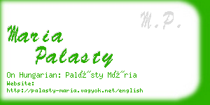 maria palasty business card